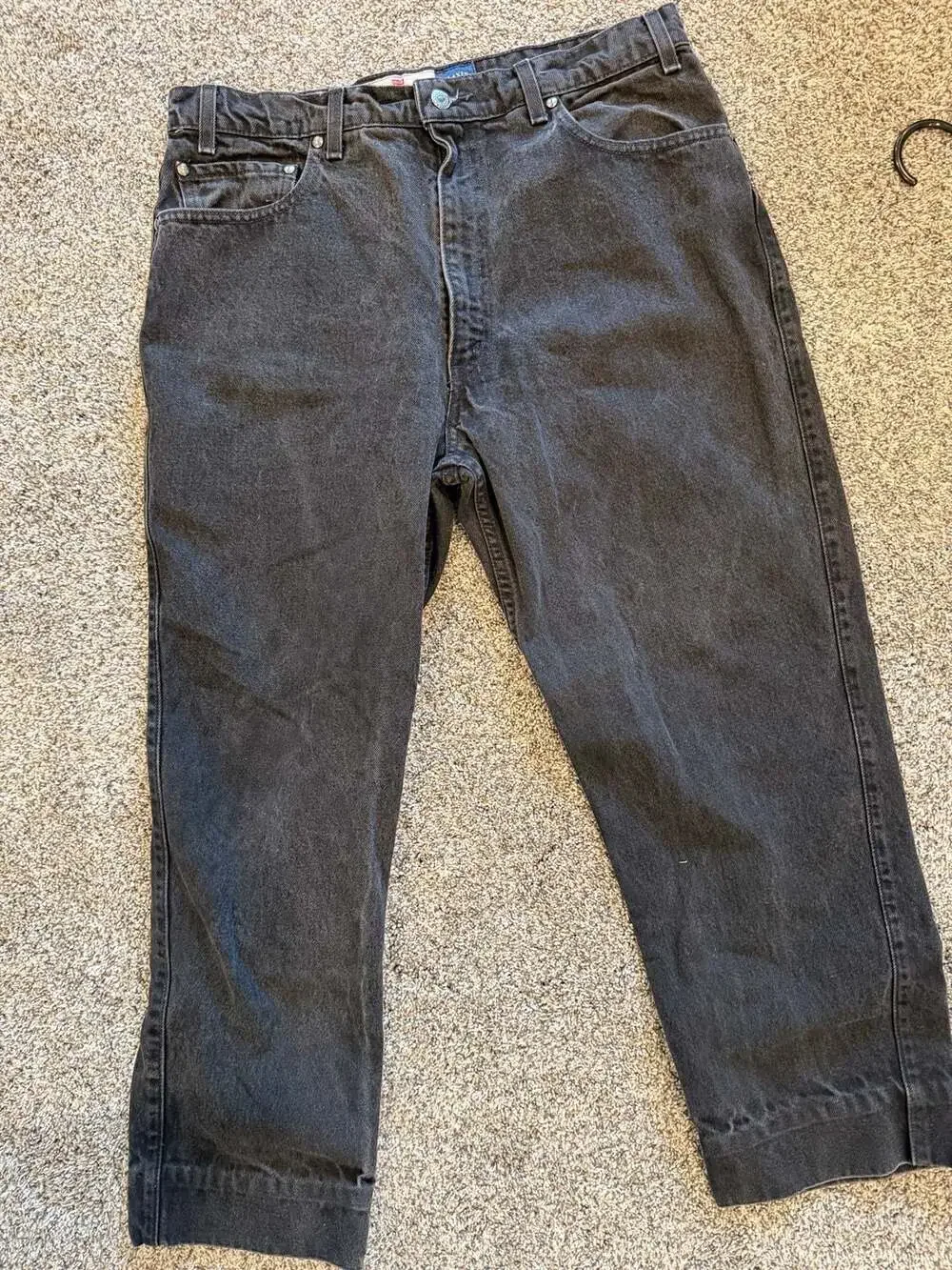 Vintage Levi Strauss Signature 540 Relaxed Fit Black Denim Jeans Size 36x29
